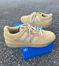 adidas「面包鞋」COURTIC經(jīng)典運動(dòng)板鞋男女阿迪達斯官方三葉草 芥末黃   44 曬單實(shí)拍圖