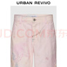 UR2026春季新款女裝潮流工裝手繪印花棉質(zhì)闊腿褲UYV660002 霧粉印花 L 曬單實(shí)拍圖