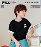 FILA【斐云棉】斐樂(lè )兒童短袖T恤2026夏季男女大小童上衣小貓T 曬單實(shí)拍圖