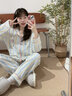 繆黛 MAULTIAY雙層棉紗睡衣女2026春秋季新款可愛(ài)小狗少女長(cháng)袖純棉家居服可外穿 條紋全棉小狗 《少量現貨》 M 曬單實(shí)拍圖