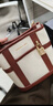 CHARLES&KEITH26春新品帆布拼接水桶包單肩斜挎包生日禮物CK2-10671860-1 Brick磚色 S 曬單實(shí)拍圖