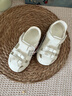 牧童寶寶皮涼鞋夏季鏤空輕便女寶寶學(xué)步鞋軟底甜美公主鞋 牛乳米22 曬單實(shí)拍圖