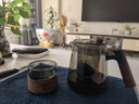 天喜飄逸杯泡茶壺一鍵茶水分離杯家用2024新款耐熱玻璃內膽泡茶杯茶具 【墨色】木璃飄逸壺650ml 曬單實(shí)拍圖