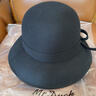 Mr DUCK赫本風(fēng)澳洲羊毛漁夫帽女秋冬季法式優(yōu)雅禮帽女高檔大小碼圓頂帽子 曬單實(shí)拍圖