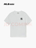 MLB休閑短袖T恤成人兒童簡(jiǎn)約基礎休閑圓領(lǐng)潮流7ATSB0453-50WHS-160 曬單實(shí)拍圖