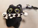 黑貓玩偶毛絨公仔掛件ins可愛(ài)貓咪包包掛飾情侶禮物送女朋友禮物 黑白圍巾+黑貓【升級雙扣掛繩】 會(huì )吱吱叫【10厘米左右】 曬單實(shí)拍圖