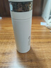 富光拾喜（FUGURNG BESTJOY）保溫杯男316不銹鋼水杯茶水分離杯泡茶杯子車(chē)載帶濾網(wǎng)簡(jiǎn)約白420ml 曬單實(shí)拍圖