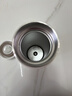名創(chuàng  )優(yōu)品（MINISO）保溫杯大容量女士高顏值316L不銹鋼男款便攜泡茶學(xué)生水杯子雪砂白 曬單實(shí)拍圖