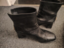 百麗（Belle）復古褶皺面時(shí)裝靴女冬季新款商場(chǎng)同款優(yōu)雅高跟短靴E5U1DDD5 黑色 39 曬單實(shí)拍圖