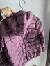 鴨鴨（YAYA）兒童輕薄羽絨服短款小童中大童連帽男女童2023秋冬洋氣童裝外套 格調紫 140 曬單實(shí)拍圖