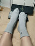 夢(mèng)特嬌襪子男士春夏季100%純棉7A抗菌防臭艾草精油襪休閑透氣運動(dòng)中筒襪 曬單實(shí)拍圖