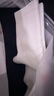 雅鹿【100%新疆棉】襪子男中筒襪抗菌秋冬季純色防臭棉襪 【混色 5雙】雅鹿專(zhuān)柜正品 5雙 曬單實(shí)拍圖
