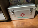 金隆興鋁合金家用醫藥箱小藥箱急救箱藥品帶鎖收納盒企業(yè)醫療箱16英寸 曬單實(shí)拍圖