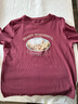百圖（betu）女裝2026年春夏新款趣味萌寵T恤溫柔顯白不挑皮短袖上衣女2603T16 酒紅 L 曬單實(shí)拍圖