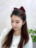 兩世歡氛圍感超大號蝴蝶結飄帶發(fā)夾女流蘇紅絲絨新娘結婚敬酒服發(fā)飾高級 酒紅色 蝴蝶結發(fā)飾 曬單實(shí)拍圖