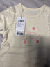 迷你巴拉巴拉[糯米T]女童長(cháng)袖T恤寶寶親膚純棉不易起球甜美上衣春新款 象牙白10404 100 曬單實(shí)拍圖
