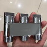 潛水艇（Submarine）一進(jìn)三出角閥 廚房分水閥黃銅四通閥門(mén) 馬桶噴水槍洗衣機水龍頭京 三出閥(2個(gè)4分口+卡扣) 曬單實(shí)拍圖