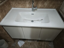 九牧（JOMOO）浴室柜陶瓷一體盆衛生間洗臉盆柜組合洗手盆衛浴洗漱臺A2741升級 基礎款 鏡背美妝收納 冷灰100cm 【無(wú)龍頭】 曬單實(shí)拍圖