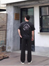 SHANSHAN杉杉【10A抗菌+天絲亞麻】休閑褲男春夏新款商務(wù)休閑吸濕運動(dòng)褲 黑色 4XL /190 曬單實(shí)拍圖