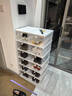 京東京造 鞋柜免安裝鞋盒入戶(hù)門(mén)可折疊鞋柜家用一體柜防塵鞋架 2列12格 曬單實(shí)拍圖