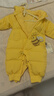 童泰（TONGTAI）嬰兒羽絨服連體衣冬季寶寶鴨絨服男童女童外出連帽哈衣鴨黃73cm 曬單實(shí)拍圖