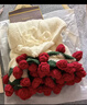 SWEET CUPID52朵玫瑰花束毯子手工永生花生日母親節520禮物送女友111cm 曬單實(shí)拍圖