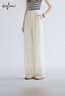 伊芙麗（eifini）朱珠代言【早八神褲】高品質(zhì)顯瘦通勤拖地長(cháng)褲26新款褲子 米色 常規版 XL 125-140斤 曬單實(shí)拍圖