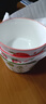 陶瓷新款可愛(ài)釉下彩高顏值ins風(fēng)飯碗陶瓷餐具家用陶瓷飯碗 4.5英寸清新水果碗3只裝【花色隨機】 曬單實(shí)拍圖