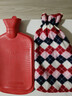 永上海永字牌熱水袋注水被窩專(zhuān)用2025新款熱水袋加厚防爆老式橡膠 超特大號2L【紅色】+加厚保暖絨套 單面斜紋款 曬單實(shí)拍圖