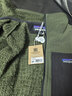 巴塔哥尼亞（Patagonia）R2TechFace鎖溫保暖抗風(fēng)防雨立領(lǐng)抓絨衣男款 松針綠/PNGR S 曬單實(shí)拍圖