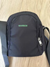 回力（Warrior）男士單肩包潮牌小挎包休閑斜挎包男款小包包女包運動(dòng)手機小背包 黑色大號 曬單實(shí)拍圖