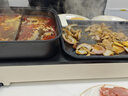 康佳（KONKA）電燒烤爐 烤肉鍋 多功能鴛鴦電火鍋涮烤一體鍋家用烤涮鍋 雙溫控可分離 KSKG-1980-W 曬單實(shí)拍圖