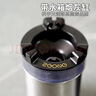 若煙（Ruoyan）帶水箱煙灰缸防飛灰防煙味創(chuàng  )意家用車(chē)載漏斗帶蓋個(gè)性不銹鋼煙缸銀 曬單實(shí)拍圖