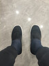 老北京燈芯絨千層底松緊布鞋四季通用休閑舒適透氣吸汗防臭一腳蹬 黑色 41 (255mm) 曬單實(shí)拍圖