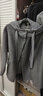 XWI欣未連帽設計感雙面羊毛呢子大衣女秋冬新款灰色短款毛呢外套 曬單實(shí)拍圖