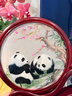 繡錦織屋非遺蘇繡手工雙面刺繡熊貓文創(chuàng  )擺件中國特色禮物送老外商務(wù)伴手禮 花開(kāi)如意（手工刺繡禮盒包裝） 曬單實(shí)拍圖