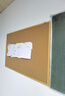得力90*120cm軟木留言板 白板 家用記事板 可插針照片墻板圖釘板 家用宿舍留言板8765 曬單實(shí)拍圖