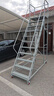 萊邁倉庫登高梯移動(dòng)平臺樓梯裝卸車(chē)超市理貨貨架梯子登高梯 平臺離地2.5米灰色 曬單實(shí)拍圖