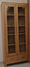 源氏木語(yǔ) 全實(shí)木書(shū)柜簡(jiǎn)約橡木帶玻璃門(mén)書(shū)架組合健康環(huán)保書(shū)房置物架展示柜 【3】紅橡木原木色書(shū)柜1000*320*1900mm 曬單實(shí)拍圖