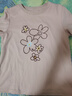 百圖（betu）女裝2026年夏季新款繁花繡花T恤寬松顯瘦百搭短袖上衣女2603T15 粉紅 XS （米白、焦糖色預售04/06、粉紅04/08發(fā)貨） 曬單實(shí)拍圖