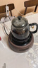 全度（Quandu） 蒸煮一體茶壺玻璃煮茶器套裝電陶爐蒸茶壺耐熱墨色玻璃功夫茶具 曬單實(shí)拍圖