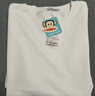 大嘴猴（paul frank）短袖男士夏季潮圓領(lǐng)T恤男休閑寬松220g重磅純棉男裝 白色 M 曬單實(shí)拍圖