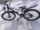 雷克斯LAUX哪吒200plus山地車(chē)成人學(xué)生代步通勤鋁合金24速純油碟 超啞木炭灰（標準版） 24速 26英寸 曬單實(shí)拍圖