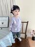 波步（BORBOON B）女童套裝2026春裝新款寶寶針織開(kāi)衫外套分體兩件套春秋款嬰兒衣服 【套裝】6720紫 80 曬單實(shí)拍圖