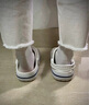 卡駱馳（CROCS）洞洞鞋貝雅卡駱班輕便耐磨一腳蹬休閑鞋|205089 白/深藍-126 41 /42(260mm) 曬單實(shí)拍圖