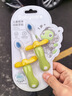 babycare兒童牙刷寶寶牙刷嬰兒軟毛刷兒童倍凈訓練牙刷1-3歲2支裝 原力青 曬單實(shí)拍圖