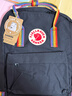 FJALLRAVEN北極狐雙肩包女大容量背包男書(shū)包23620-550-907黑色/彩虹織帶 曬單實(shí)拍圖