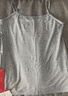 浪莎（LangSha）莫代爾小吊帶內搭外穿背心女打底學(xué)生無(wú)袖背心女 灰色 XL 曬單實(shí)拍圖