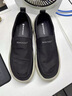 夢(mèng)特嬌（MONTAGUT）老北京一腳蹬布鞋2026春夏輕薄透氣帆布運動(dòng)休閑鞋男士軟底健步鞋 黑色(皮鞋碼） 41 曬單實(shí)拍圖