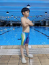浩沙（hosa）【FINA認證】男童泳褲兒童青少年五分褲中大童競速專(zhuān)業(yè)游泳訓練 曬單實(shí)拍圖